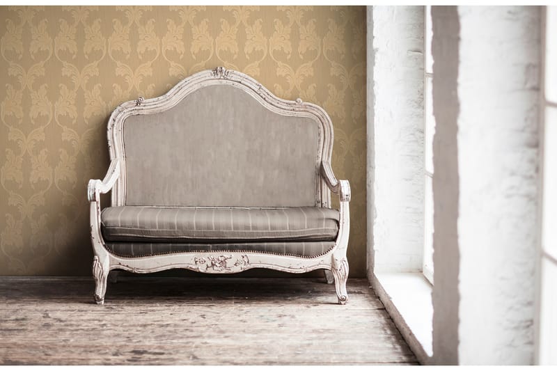 Barock Tapet Tessuto Ovävd Orange Beige - AS Creation - Inredning - Tapet - Mönstrad tapet