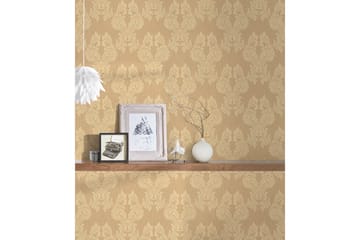 Barock Tapet Tessuto Ovävd Orange Beige - AS Creation - Inredning - Tapet - Mönstrad tapet