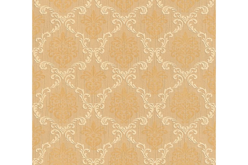 Barock Tapet Tessuto Ovävd Orange Beige - AS Creation - Inredning - Tapet - Mönstrad tapet