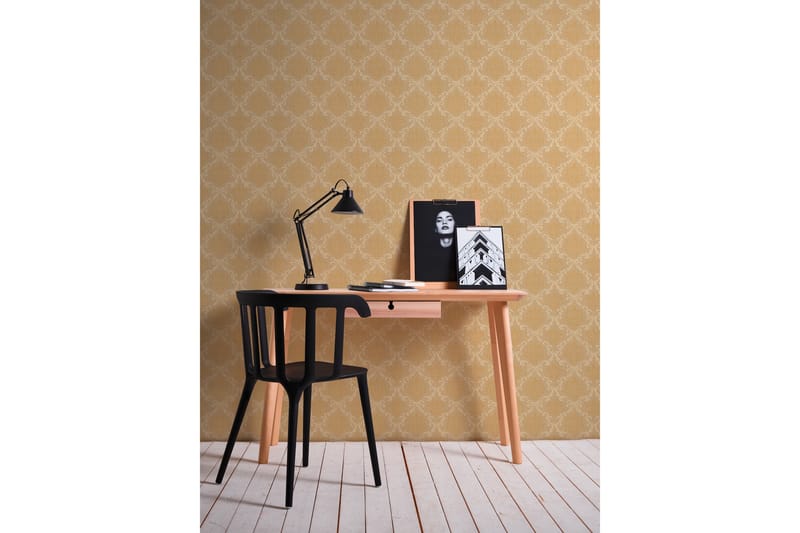 Barock Tapet Tessuto Ovävd Orange Beige - AS Creation - Inredning - Tapet - Mönstrad tapet