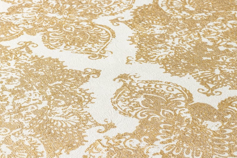 Barock Tapet Trendwall Ovävd Guld Vit - AS Creation - Inredning - Tapet - Mönstrad tapet
