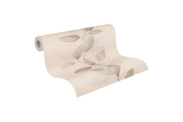 Blommig Tapet Attractive Ovävd Beige - AS Creation - Inredning - Tapet - Mönstrad tapet
