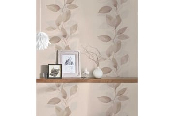 Blommig Tapet Attractive Ovävd Beige - AS Creation - Inredning - Tapet - Mönstrad tapet