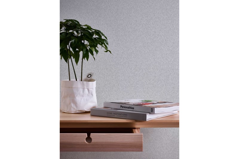 Blommig Tapet Attractive Ovävd Silver - AS Creation - Inredning - Tapet - Mönstrad tapet