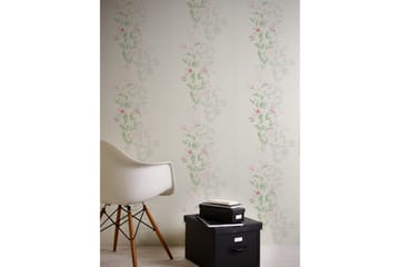 Blommig Tapet Blooming Ovävd Grön - AS Creation - Inredning - Tapet - Mönstrad tapet