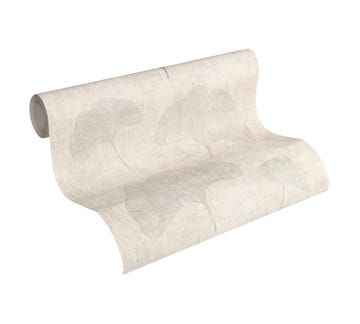 Blommig Tapet Cuba Ovävd Beige Metallic - AS Creation - Inredning - Tapet - Mönstrad tapet