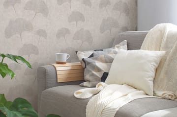 Blommig Tapet Cuba Ovävd Beige Metallic - AS Creation - Inredning - Tapet - Mönstrad tapet