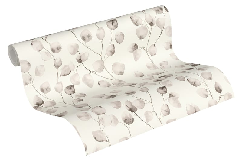 Blommig Tapet Grönery Ovävd Beige - AS Creation - Inredning - Tapet - Mönstrad tapet