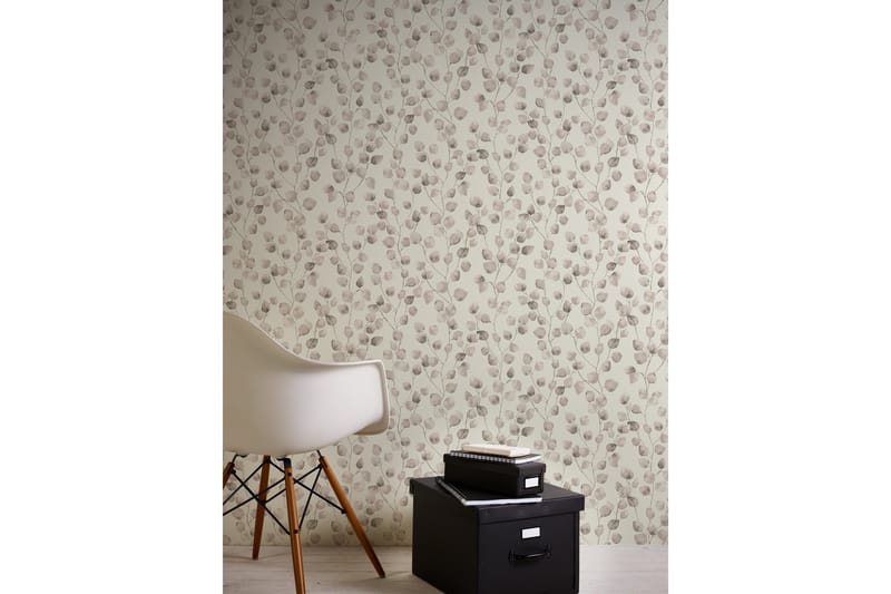 Blommig Tapet Grönery Ovävd Beige - AS Creation - Inredning - Tapet - Mönstrad tapet