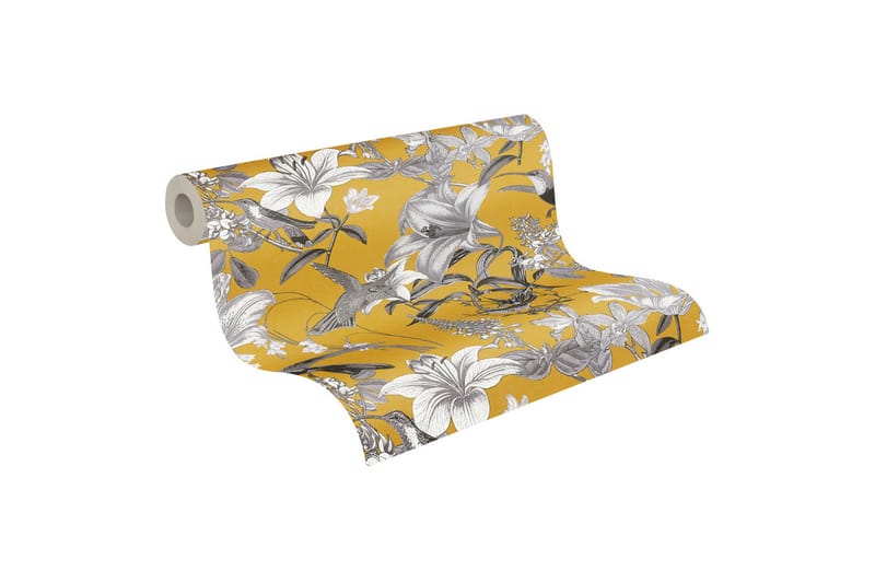 Blommig Tapet Jungle Chic Ovävd - AS Creation - Inredning - Tapet - Mönstrad tapet