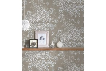 Blommig Tapet Metallic Silk Ovävd - AS Creation - Inredning - Tapet - Mönstrad tapet