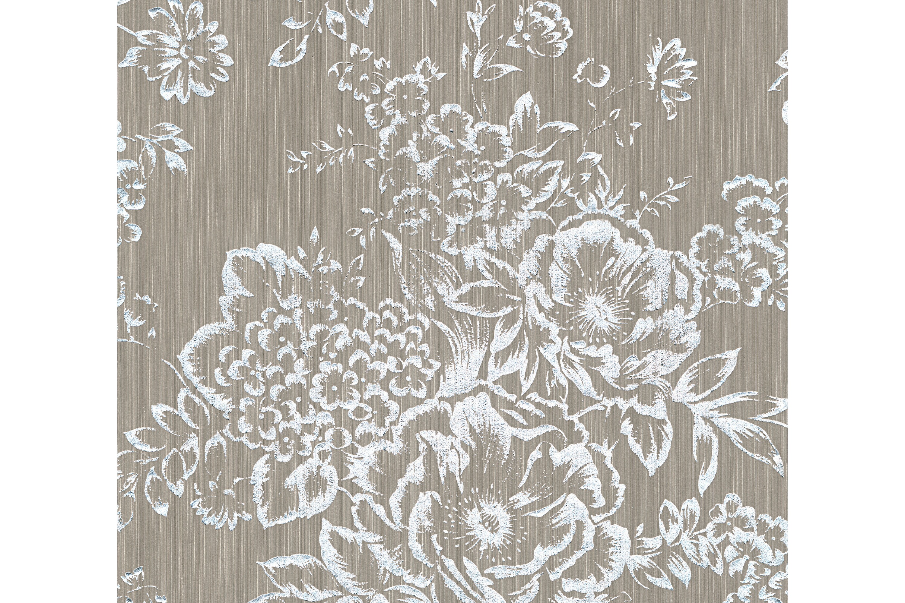 Blommig Tapet Metallic Silk Ovävd AS Creation