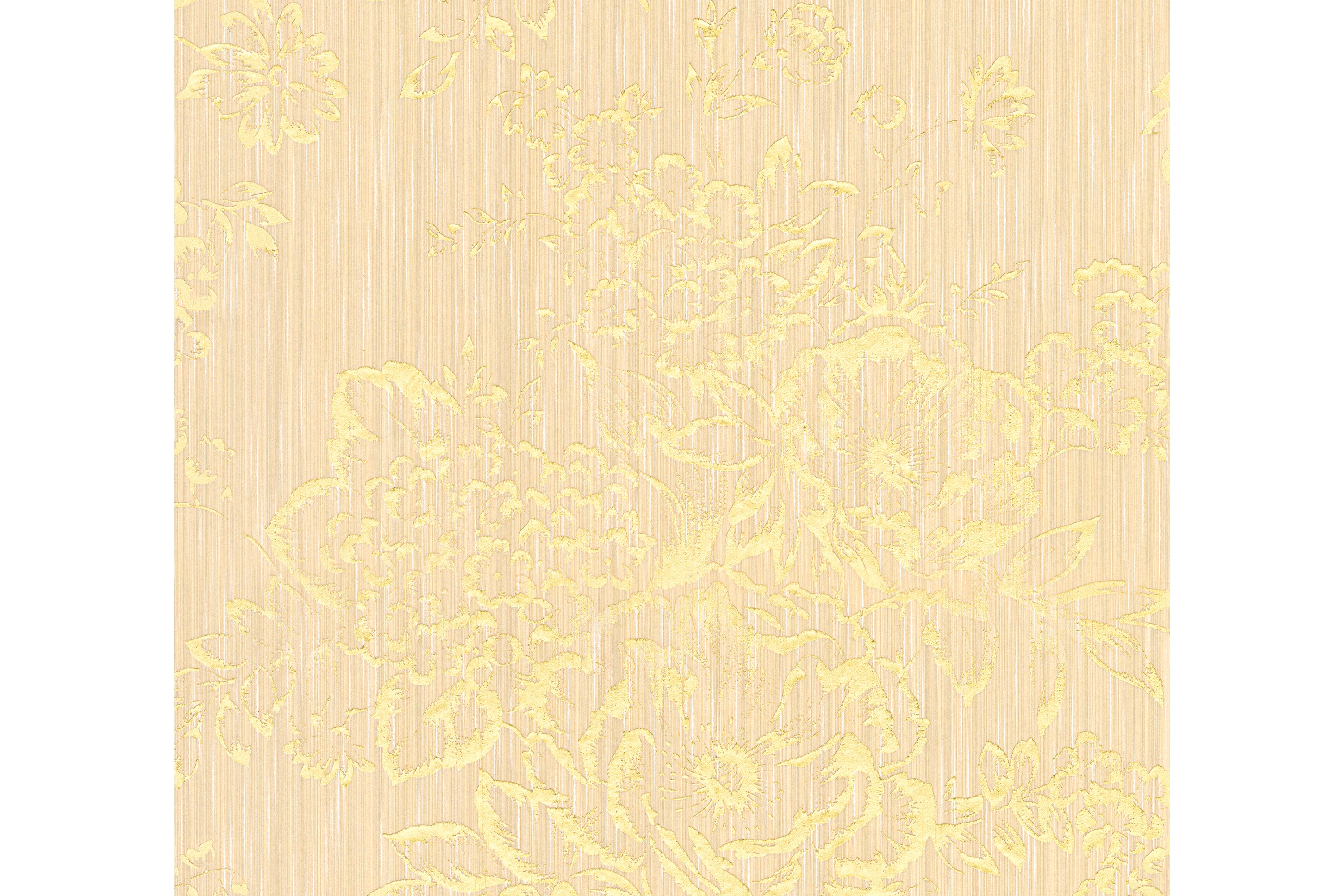 Blommig Tapet Metallic Silk Ovävd Guld AS Creation