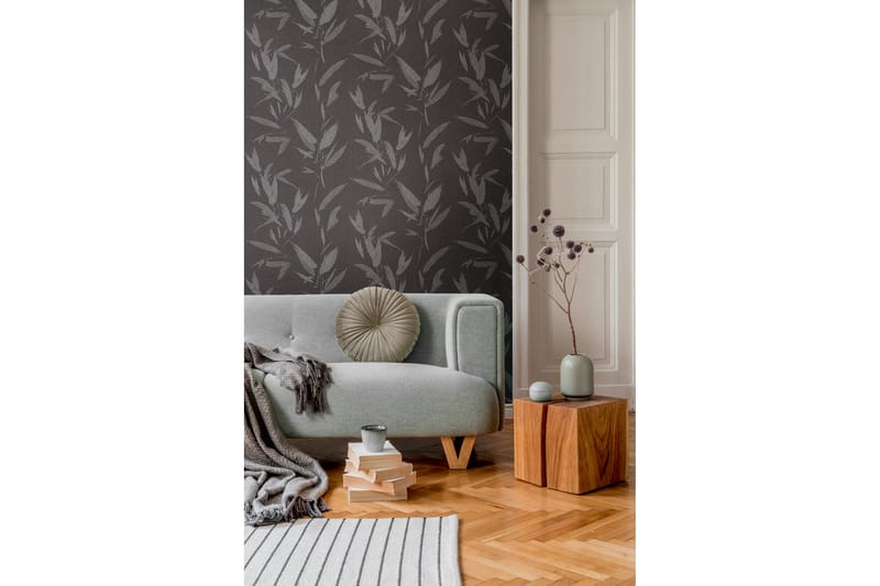 Blommig Tapet New Elegance Ovävd Svart - AS Creation - Inredning - Tapet - Mönstrad tapet