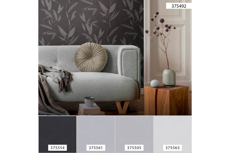 Blommig Tapet New Elegance Ovävd Svart - AS Creation - Inredning - Tapet - Mönstrad tapet