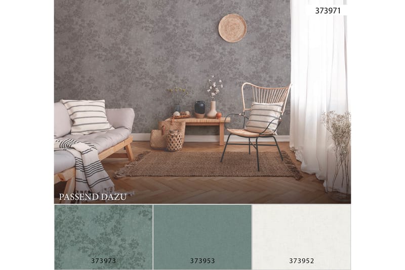 Blommig Tapet New Walls Cosy & Relax Ovävd - AS Creation - Inredning - Tapet - Mönstrad tapet