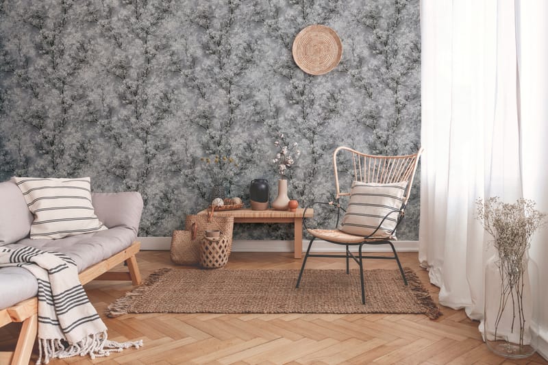 Blommig Tapet New Walls Cosy & Relax Ovävd - AS Creation - Inredning - Tapet - Mönstrad tapet
