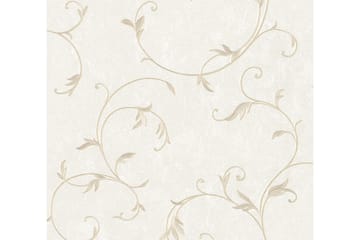 Blommig Tapet Romantico Ovävd Beige - AS Creation - Inredning - Tapet - Mönstrad tapet