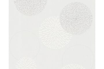Blommig Tapet Svart & Vit Ovävd Cream - AS Creation - Inredning - Tapet - Mönstrad tapet