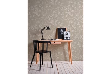 Blommig Tapet Tessuto Ovävd Beige - AS Creation - Inredning - Tapet - Mönstrad tapet