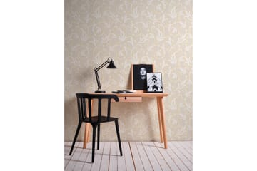 Blommig Tapet Tessuto Ovävd Cream Beige - AS Creation - Inredning - Tapet - Mönstrad tapet