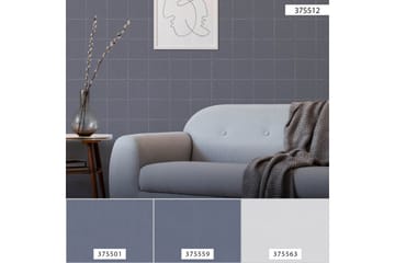 Bricka Tapet New Elegance Ovävd Blå Grå - AS Creation - Inredning - Tapet - Mönstrad tapet