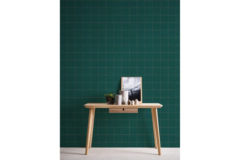 Bricka Tapet New Elegance Ovävd Grön - AS Creation - Inredning - Tapet - Mönstrad tapet