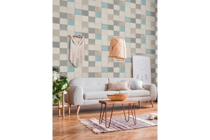 Bricka Tapet New Walls Finca Home Ovävd - AS Creation - Inredning - Tapet - Mönstrad tapet