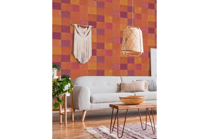 Bricka Tapet New Walls Finca Home Ovävd - AS Creation - Inredning - Tapet - Mönstrad tapet