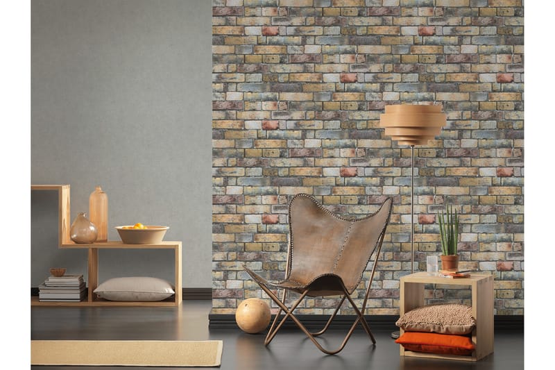 Concrete effect Tapet Authentic Walls Ovävd - AS Creation - Inredning - Tapet - Mönstrad tapet