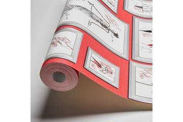 Designer Tapet Sketch by Karl Lagerfeld - AS Creation - Inredning - Tapet - Mönstrad tapet