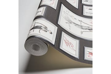 Designer Tapet Sketch by Karl Lagerfeld - AS Creation - Inredning - Tapet - Mönstrad tapet