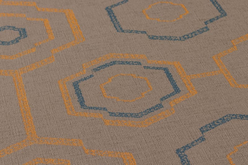 Ethnic Tapet Ethnic Origin Ovävd Orange - AS Creation - Inredning - Tapet - Mönstrad tapet