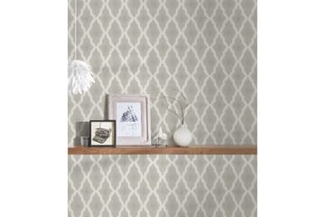 Ethnic Tapet Tessuto 2 Ovävd Beige Cream - AS Creation - Inredning - Tapet - Mönstrad tapet