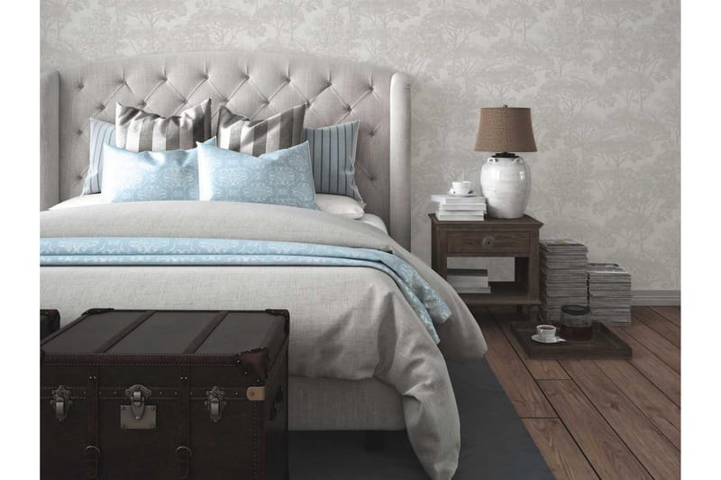Forest look Tapet Cuba Ovävd Beige Cream - AS Creation - Inredning - Tapet - Mönstrad tapet