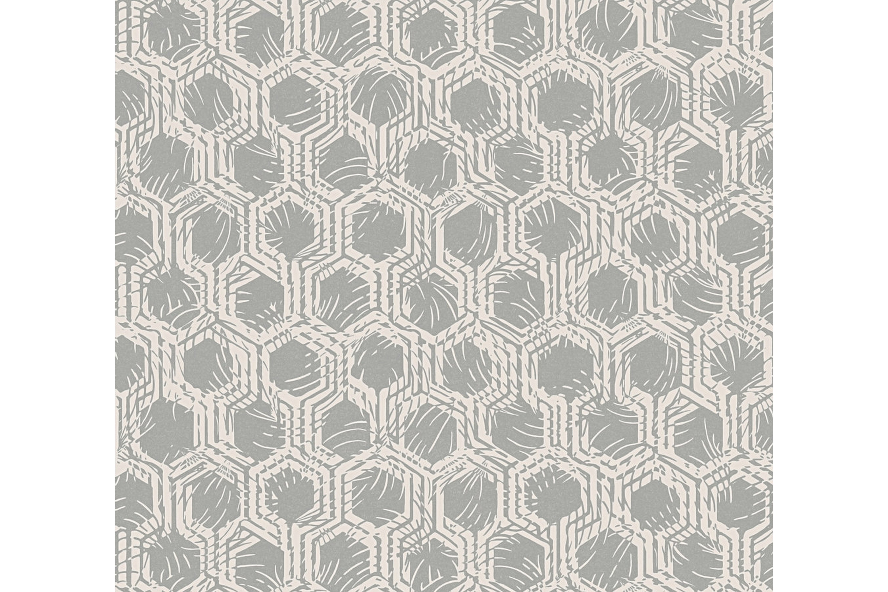 Geometric Tapet Alpha Ovävd Silver Beige AS Creation