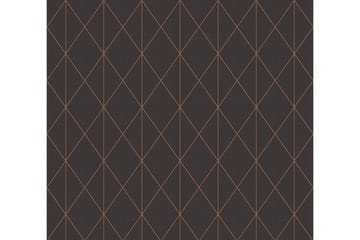 Geometric Tapet Svart & Vit Ovävd Svart - AS Creation - Inredning - Tapet - Mönstrad tapet