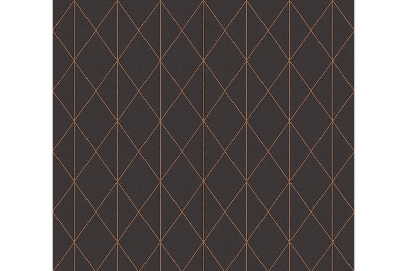 Geometric Tapet Svart & Vit Ovävd Svart - AS Creation - Inredning - Tapet - Mönstrad tapet