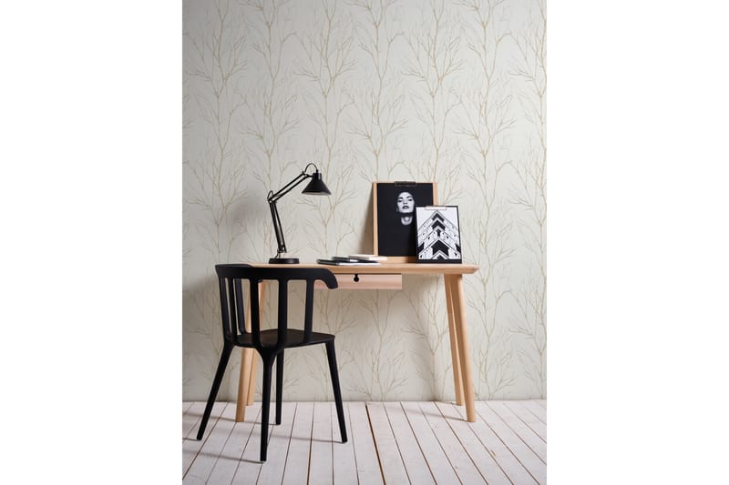 Gren Tapet Blooming Ovävd Beige Guld - AS Creation - Inredning - Tapet - Mönstrad tapet