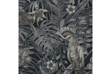 Jungle Tapet Grönery Ovävd Grå Svart - AS Creation - Inredning - Tapet - Mönstrad tapet