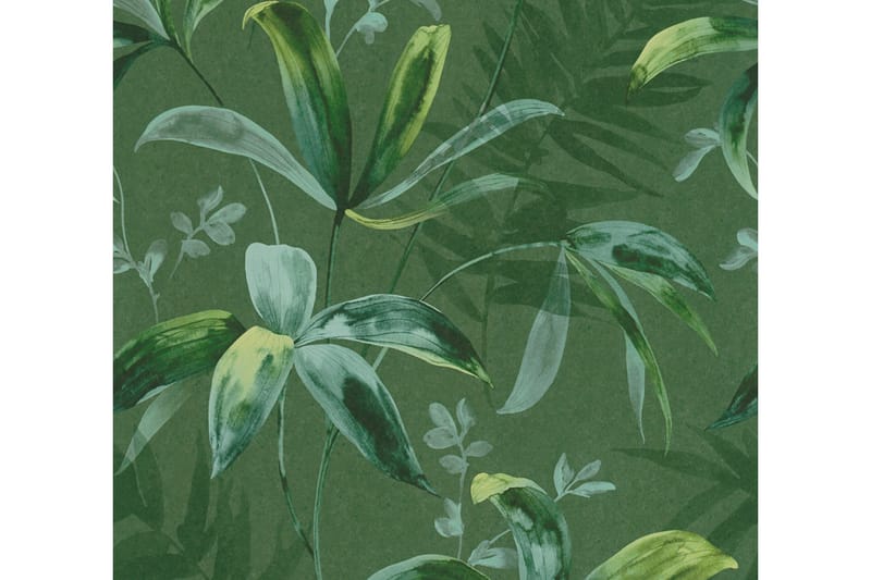 Jungle Tapet Jungle Chic Ovävd Grön - AS Creation - Inredning - Tapet - Mönstrad tapet