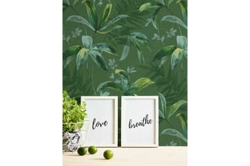 Jungle Tapet Jungle Chic Ovävd Grön - AS Creation - Inredning - Tapet - Mönstrad tapet