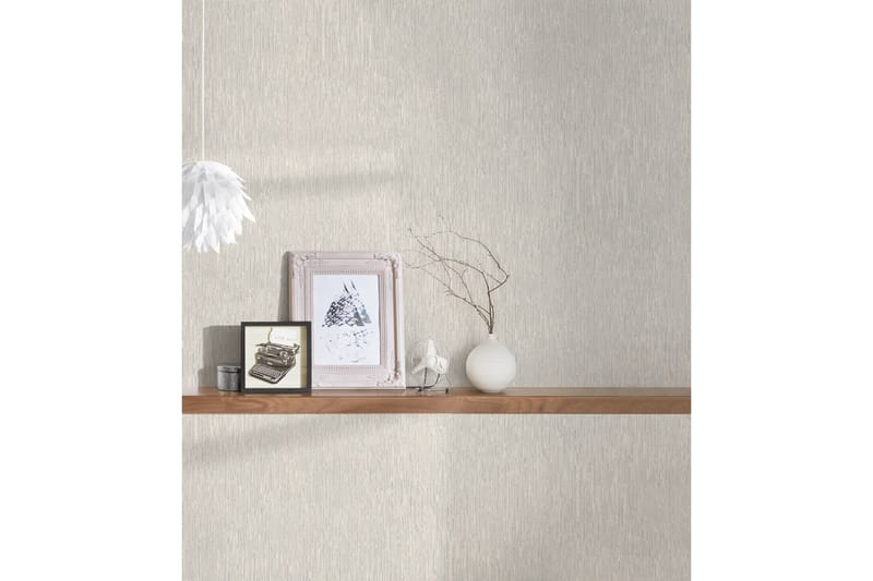 Mönstrad Tapet Alpha Ovävd Beige - AS Creation - Inredning - Tapet - Mönstrad tapet