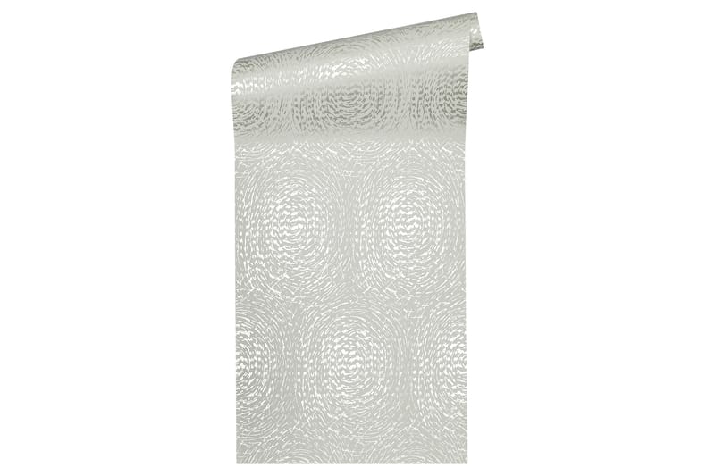Mönstrad Tapet Alpha Ovävd Beige Silver - AS Creation - Inredning - Tapet - Mönstrad tapet