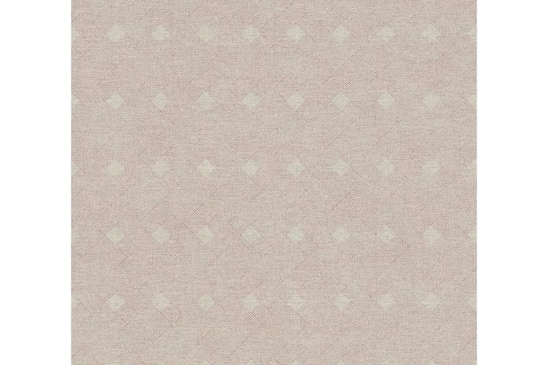 Mönstrad Tapet Cuba Ovävd Beige Röd - AS Creation - Inredning - Tapet - Mönstrad tapet