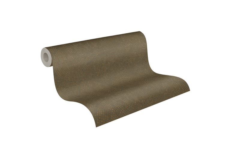Mönstrad Tapet Cuba Ovävd Brun Metallic - AS Creation - Inredning - Tapet - Mönstrad tapet