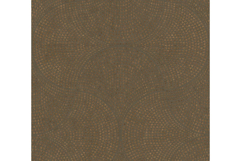 Mönstrad Tapet Cuba Ovävd Brun Metallic - AS Creation - Inredning - Tapet - Mönstrad tapet