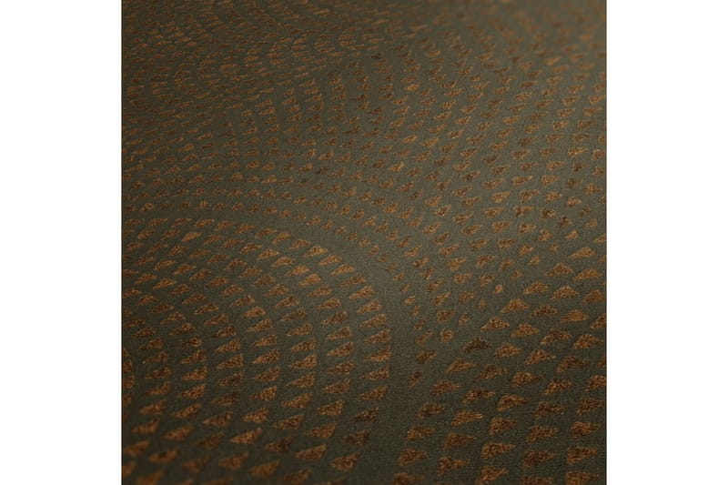 Mönstrad Tapet Cuba Ovävd Brun Metallic - AS Creation - Inredning - Tapet - Mönstrad tapet