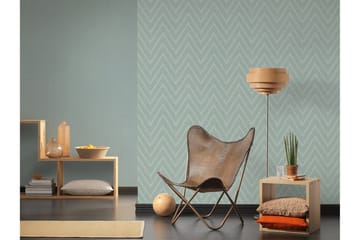Mönstrad Tapet Hygge Ovävd Grön - AS Creation - Inredning - Tapet - Mönstrad tapet