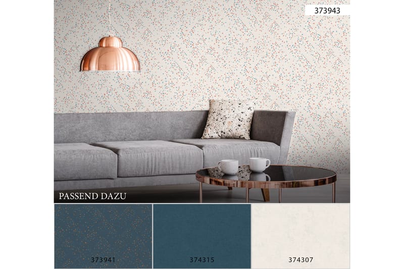 Mönstrad Tapet New Walls 50's Glam Ovävd - AS Creation - Inredning - Tapet - Mönstrad tapet